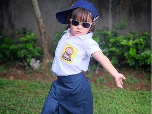 Tingkah Lucu Putri Zaskia Adya Mecca dan Hanung Bramantyo