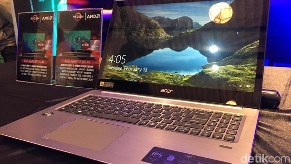 Penampakan Swift 3, Notebook Acer Berkekuatan Ryzen