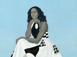 Lukisan Michelle Obama Dikritik Tidak Tersenyum