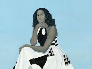 Lukisan Michelle Obama Dikritik Tidak Tersenyum Lukisan Michelle Obama Dikritik Tidak Tersenyum