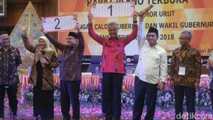 Foto: Semarak Suasana Pengundian Nomor Urut Paslon di Pilgub Jateng
