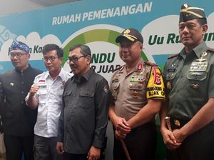Sambangi Ridwan Kamil-Uu, Pangdam dan Kapolda Ajak Berkampanye Positif