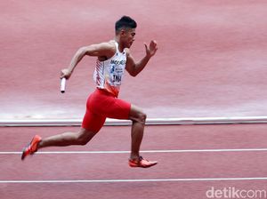 Estafet 4 x 100 M Putra Berjaya di SUGBK