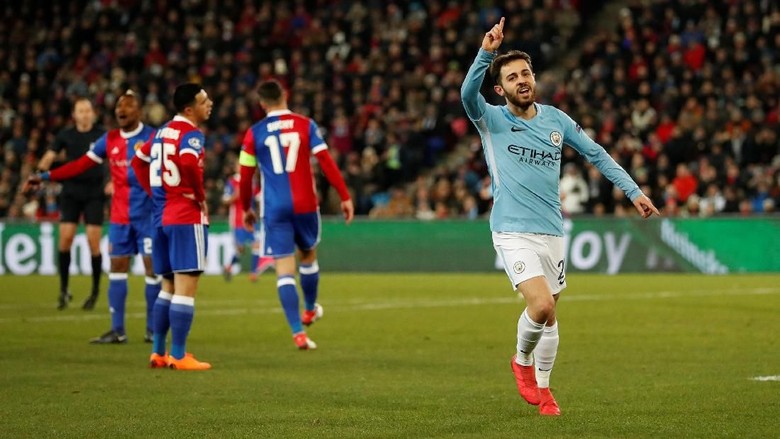 Tancap Gas, City Ungguli Basel 3-0 di Babak Pertama Tancap Gas, City Ungguli Basel 3-0 di Babak Pertama
