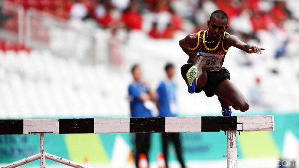 Pelari Sri Lanka Juarai 3.000 Meter Halang Rintang