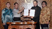 Polri, DPR, MPR dan DPD Teken MoU Keamanan Kompleks Parlemen