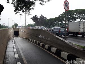 Ada Air Merembes, Underpass Motor Bandara Soetta Ditutup Sementara
