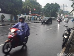 Sempat Tergenang, Air di Kawasan Gambir Sudah Surut