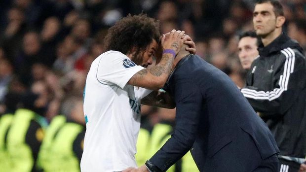 Marcelo menuliskan kata-kata perpisahan haru untuk Zinedine Zidane.