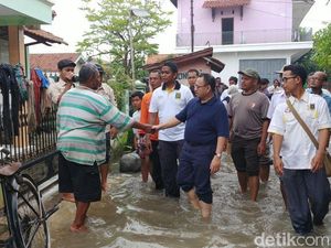 Hari Pertama Kampanye, Sudirman Said Pulang Kampung Tinjau Banjir