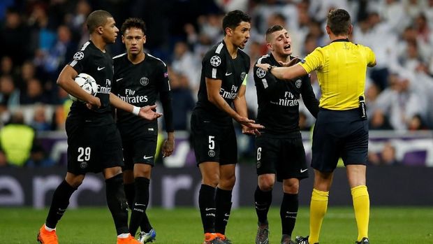 PSG sejatinya bisa mengimbangi permainan Real Madrid di laga leg pertama.