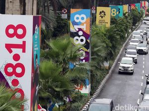 Kemeriahan Sambut Asian Games 2018 di Kawasan Senayan