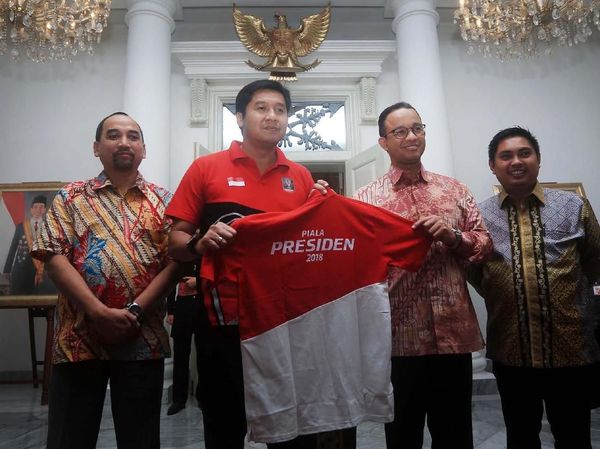 Dukungan Gubernur Anies di Final Piala Presiden 2018