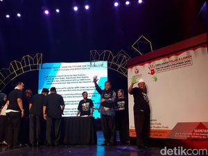 Para Calon di Pilgub Jabar Cap 5 Jari Tolak Politik Uang dan SARA