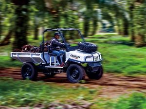 Lincahnya Mobil Ndeso Melintas di Kebun Sawit Lincahnya Mobil Ndeso Melintas di Kebun Sawit