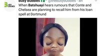Chelsea bisa dipastikan bakal memulangkan Batshuayi dari Dortmund di akhir musim. Tapi, Batshuayi mau tidak ya? (Foto: Twitter @thebusybuddies) Chelsea bisa dipastikan bakal memulangkan Batshuayi dari Dortmund di akhir musim. Tapi, Batshuayi mau tidak ya? (Foto: Twitter @thebusybuddies)
