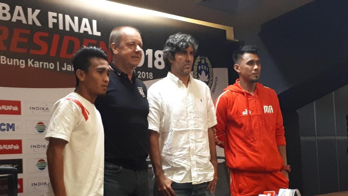 Jumpa pers jelang Final Piala Presiden 2018 (Mercy Raya/Detiksport)