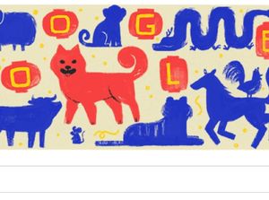 Shio Anjing Hiasi Imlek ala Google Doodle Shio Anjing Hiasi Imlek ala Google Doodle