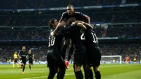 Sejauh ini, Paris Saint-Germain merupakan tim paling produktif di Eropa. Dengan rata-rata 3,06 gol per pertandingan, mereka sudah membukukan 95 gol dalam 31 pertandingan Ligue 1. (Foto: Gonzalo Arroyo Moreno/Getty Images)