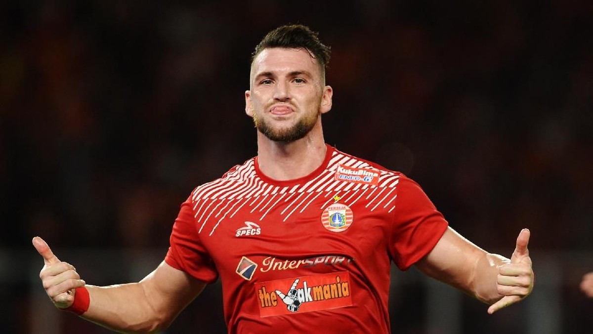 Striker Persija Jakarta Marko Simic akan jadi andalan pada laga melawan Arema FC. (Foto: Akbar Nugroho Gumay/Antara)