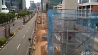 Penampakan Terkini Proyek LRT Jabodebek di Kuningan