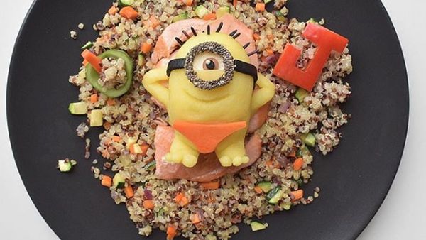 ​Keren! Superfood Ditampilkan Dalam Bentuk Spongebob hingga Minion​ ​
