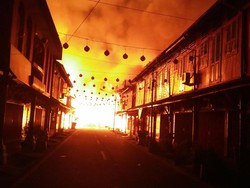 Kebakaran di Siak Riau, 40 Unit Bangunan Ludes Dilalap Api