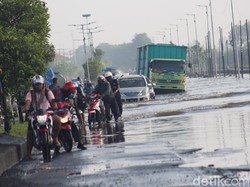 Banjir Landa Raya Porong Lama, PPLS Gunakan Pompa Kurangi Genangan
