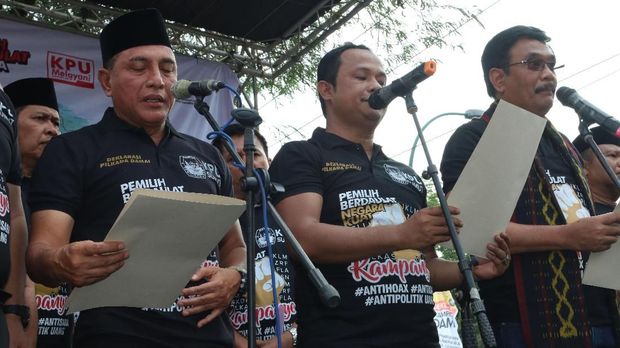 Edy Rahmayadi mencalonkan diri sebagai Gubernur Sumatera Utara di Pilgub 2018.