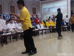 Suasana Penetapan Nomor Urut Parpol Peserta Pemilu 2019