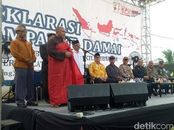 Deklarasi Damai, 4 Paslon Pilgub Sumsel Sepakat Tolak Hoax