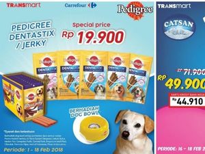 Ada Promo Makanan Hewan Peliharaan di Transmart Carrefour