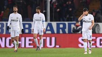 Bagi Ranocchia, itu adalah gol bunuh diri pertamanya di Serie A. Gol itu tercipta di penampilannya yang ke-186 di kasta tertinggi sepakbola Italia. Foto: Alberto Lingria/Reuters