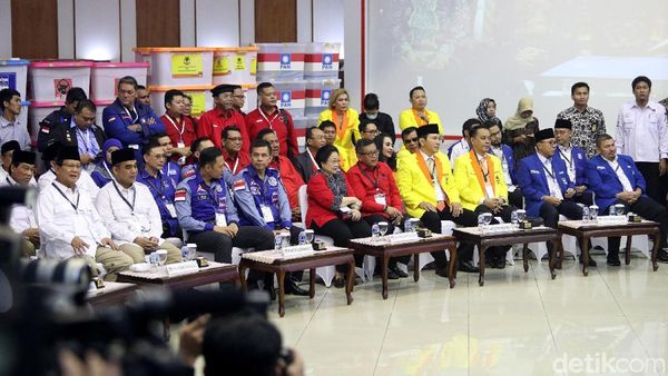 Suasana Pengundian Nomor Urut Parpol Peserta Pemilu 2019