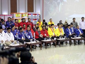 Suasana Pengundian Nomor Urut Parpol Peserta Pemilu 2019
