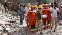 Hotel India Hancur Akibat Ledakan Tabung Gas, Begini Penampakannya