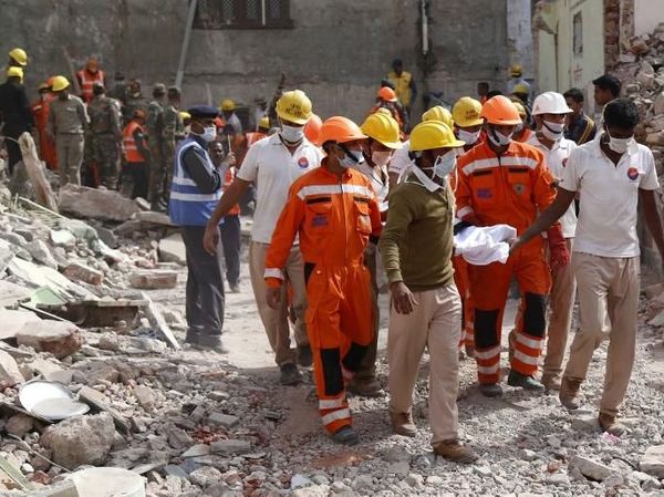 Hotel India Hancur Akibat Ledakan Tabung Gas, Begini Penampakannya