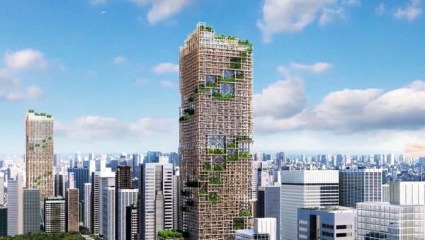 Foto: Gedung Kayu Tertinggi di Dunia Mau Dibangun di Tokyo