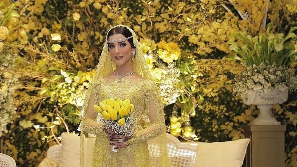 Foto: Secantik Barbie, Gaya Mewah Selebgram Tasya Farasya di Hari Pernikahan