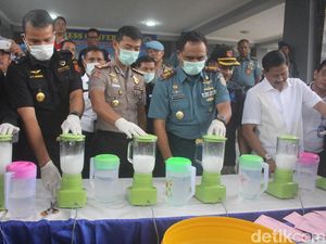 Barang Bukti Sabu 1,2 Kg Dimusnahkan di Lanudal Juanda