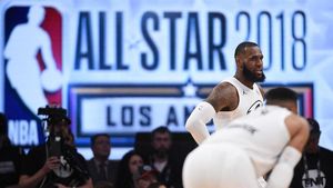 Foto: Seru, LeBron cs Kalahkan Curry dkk di NBA All Star 2018