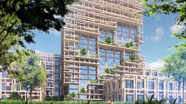 Foto: Ini Konsep Pencakar Langit Tertinggi di Dunia dari Kayu Rp 76 T