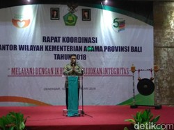 Buka Rakor, Menag Berkisah Soal Pemuka Agama dan Sopir Angkot