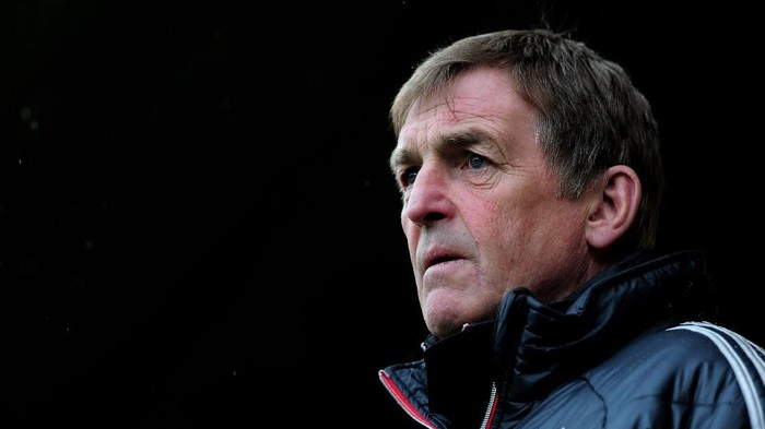  Kenny Dalglish the Liverpool manager looks on during the Barclays Premier League match between Norwich City and Liverpool at Carrow Road on April 28, 2012 in Norwich, England. (Photo by Jamie McDonald/Getty Images)