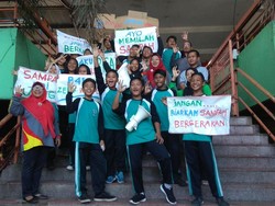 Ini Cara Pelajar di Surabaya Mengkampayekan Jaga Lingkungan