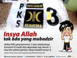 Dapat Nomor Urut 8, PKS Gunakan Atribut Kampanye Pemilu 2009