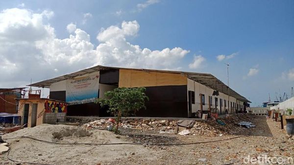 Penampakan Shelter di Kampung Akuarium yang sudah Capai 50 Persen