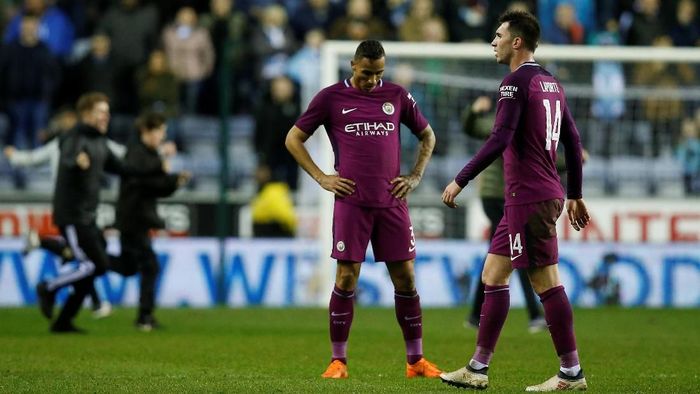 Kekecewaan Manchester City setelah tersingkir dari Piala FA (Andrew Yates/Reuters) Kekecewaan Manchester City setelah tersingkir dari Piala FA (Andrew Yates/Reuters)