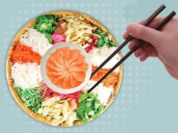 Yee Sang, Makanan Perlambang Harapan Baik di Tahun Baru