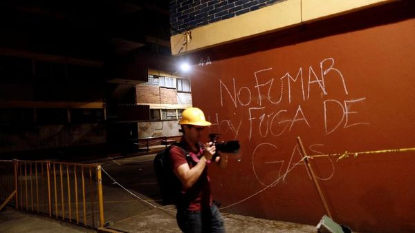 Foto: Ada Kebocoran Gas Pascagempa di Meksiko?